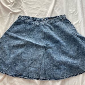 acid wash skater skirt